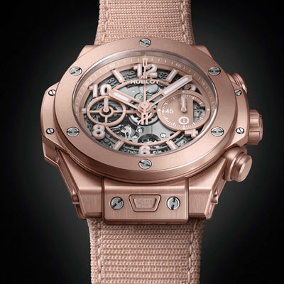 Big Bang Millenial Pink timepiece by Hublot