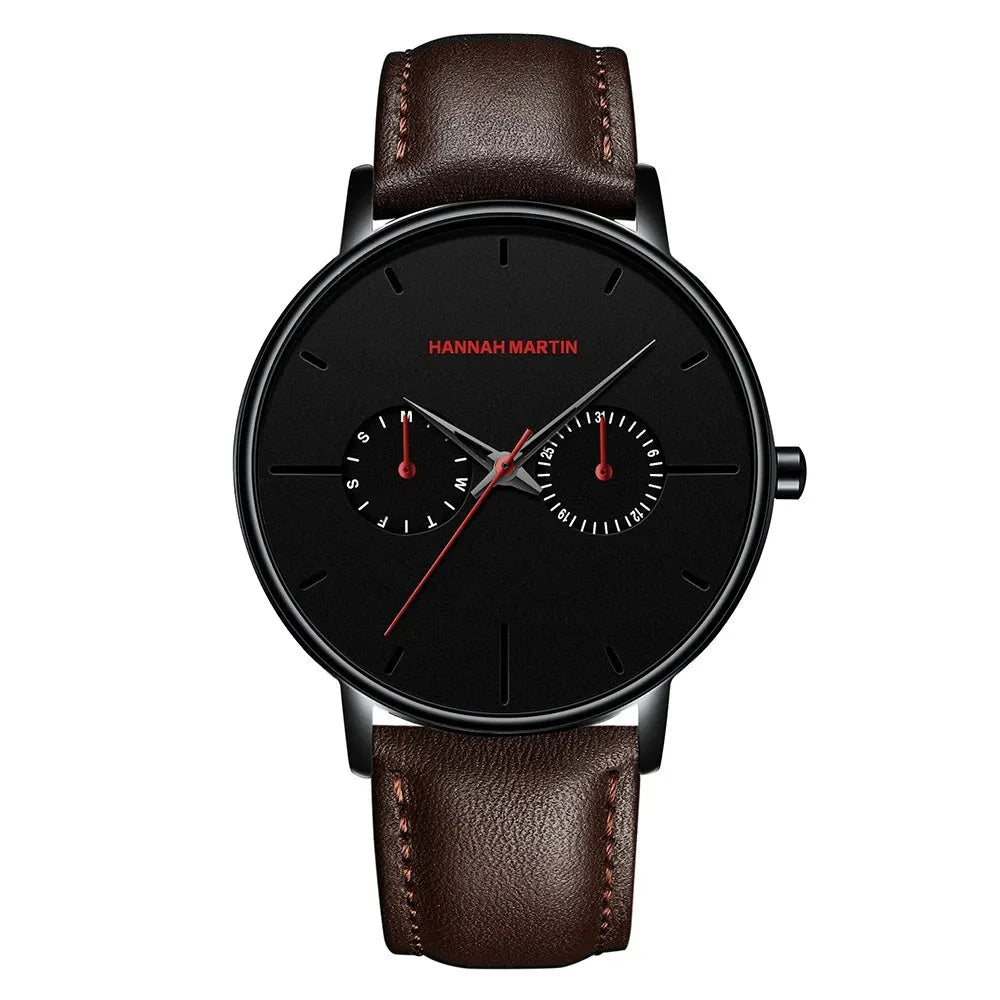 Ultra Thin Luxury Multifunction Small Dial Wristwatch