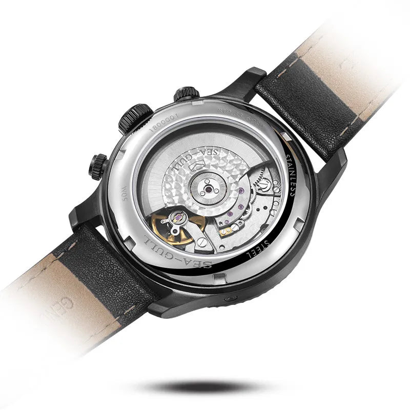 Men's Fashion Multifunction Belt Sapphire Luminous Watch
