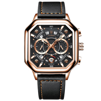 Luxury Chronograph Square Men Watch