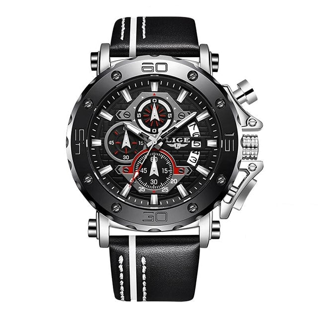 Men Luxury Sport Leather Quartz Watch