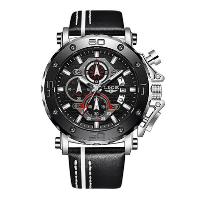 Men Luxury Sport Leather Quartz Watch