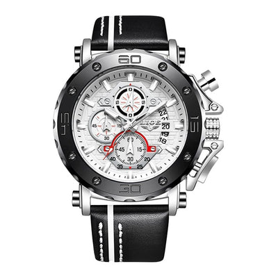 Men Luxury Sport Leather Quartz Watch