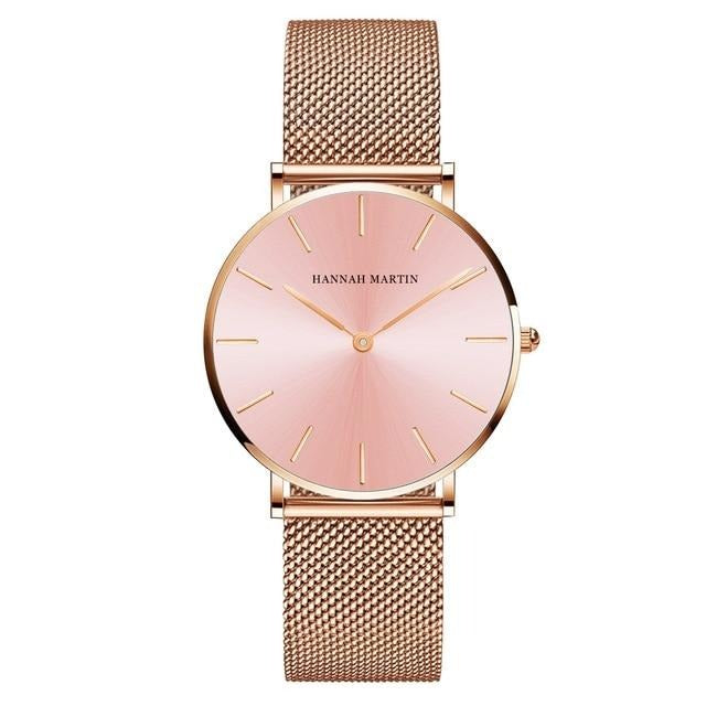 Japan Quartz Movement Stainless Steel Watch For Women
