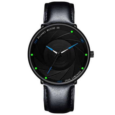 Men's Limited-Edition Ultra Thin Leather Quartz Watch