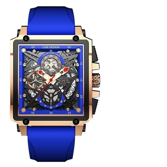 Men Brand New Luxury Quartz Square Wrist Watches